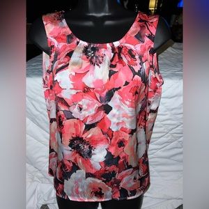 Kasper Women Pink Sleeveless Blouse